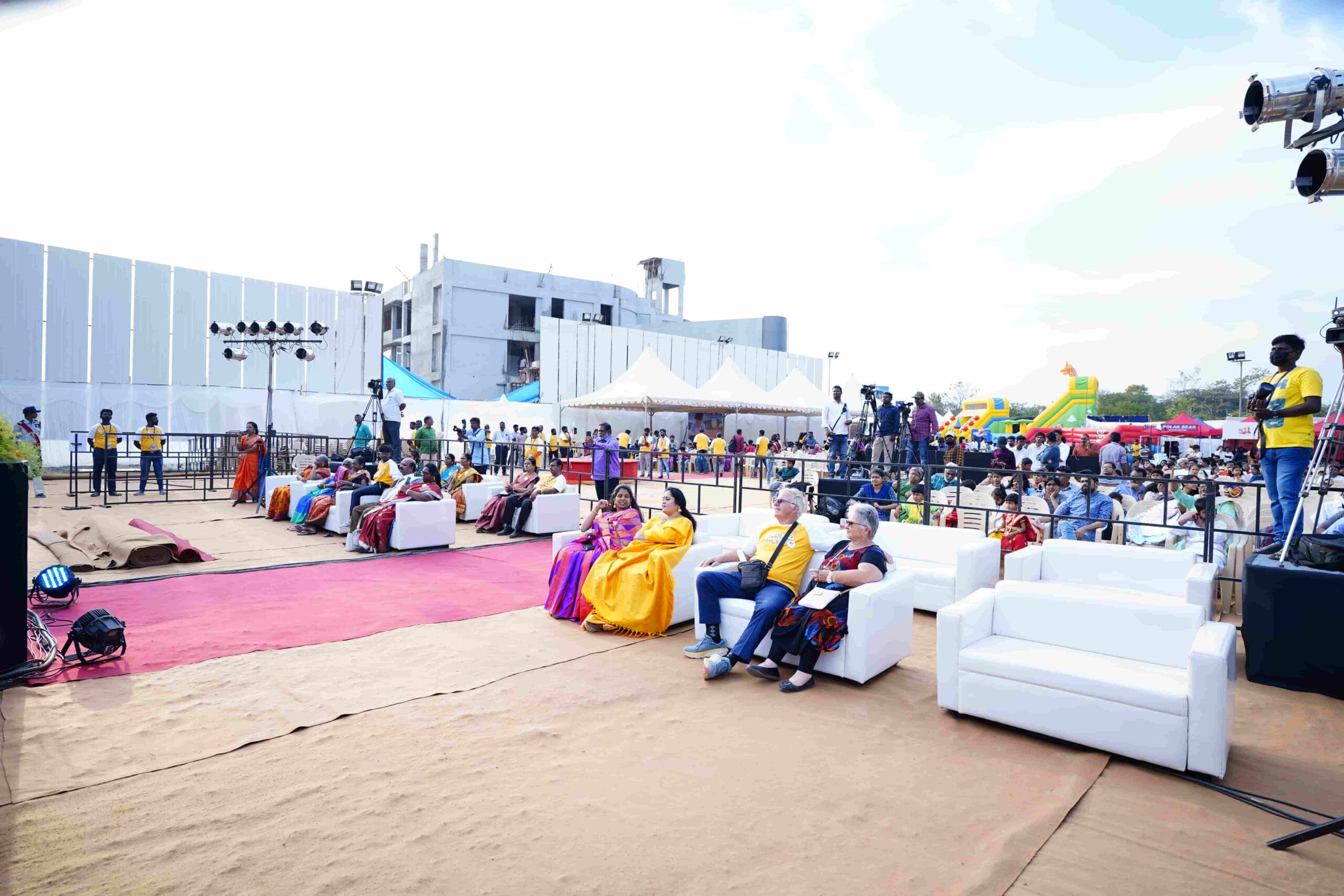 Delegates and parents gathered at the Rockid fest at CMIS.