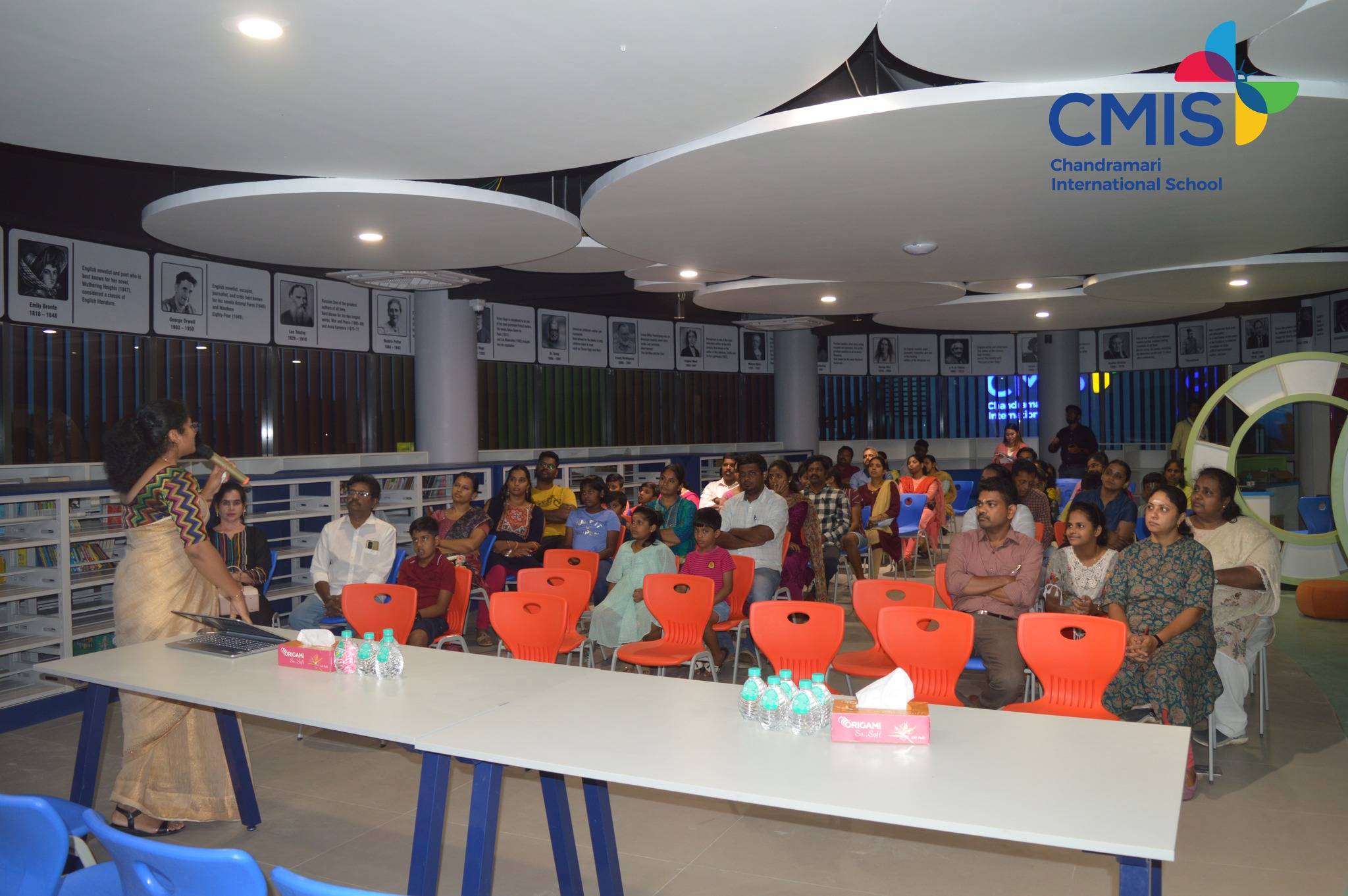 Students and Parents attends first day orientation program at CMIS.
