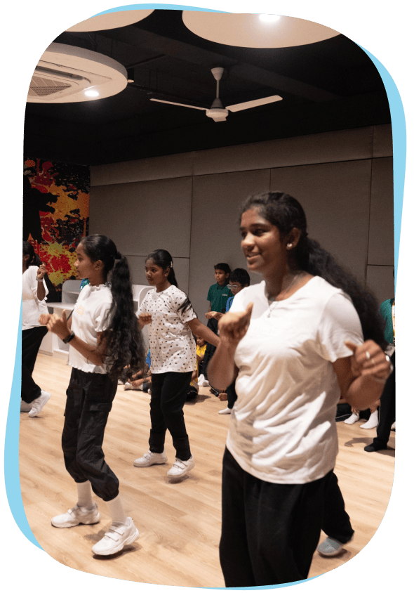 Students of CMIS enjoy music and dance.